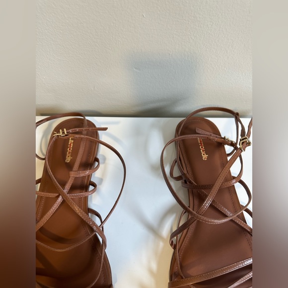 Larroude Naomi Strappy Leather Sandals - Picture 5 of 10